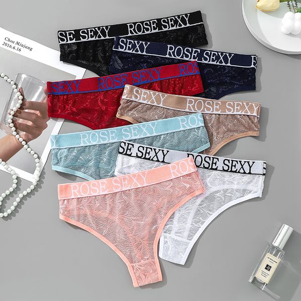 

cotton panties for women underwear letter belt intimates lingerie briefs comfortable ghlin kline brand dz6647, Black;white
