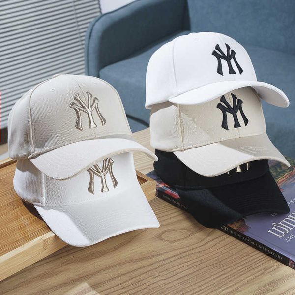 

designer hat fashion baseball cap for men women casual sports new korean version tide summer sunshade letter ny hardfemale couple sunscreen, Blue;gray