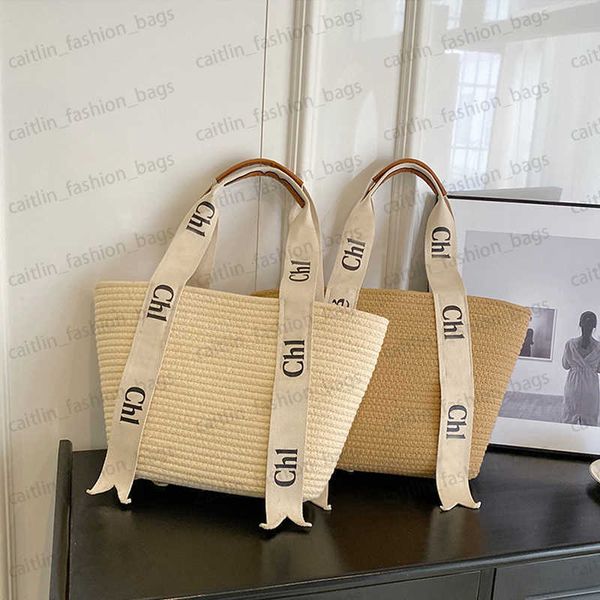 

designer bags portable handbag shoulder tote bag fashion underarm bag bucket bags basket handbag straw woody shopping purse beach bag caitli