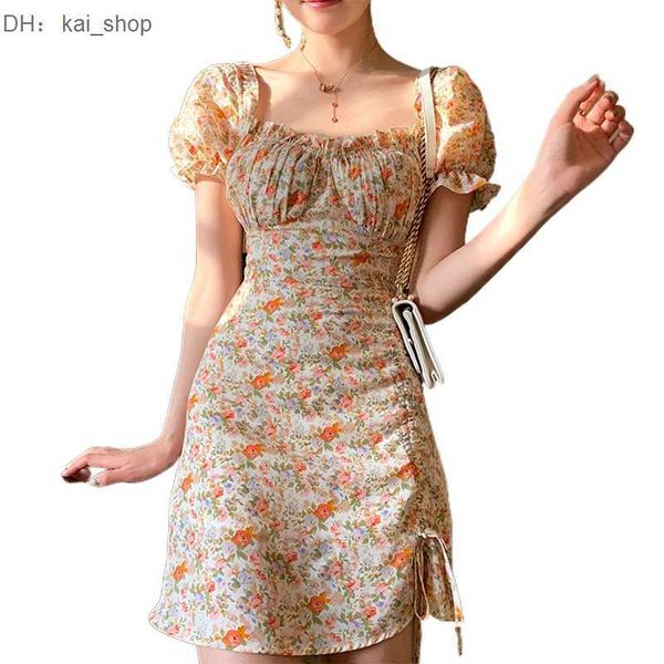 

summer new network red dress square neck lace print skirt1, Black;pink