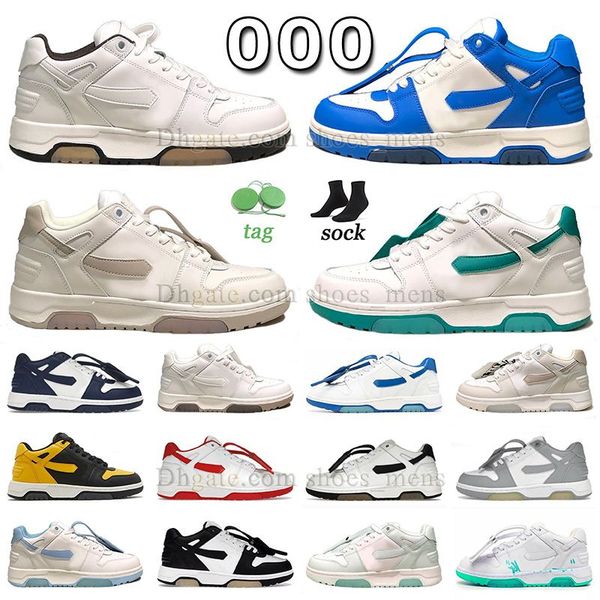 

2023 causal shoes out of office leather vintage white green blue light brown green yellow mens womens sneakers trainers ooo platform shoes f, Black