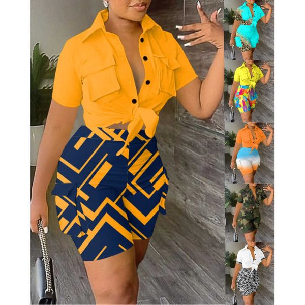 

designers women tracksuits sport suits clothes 2023 spring and summer new v collar 3d pocket printing fashion set, Gray