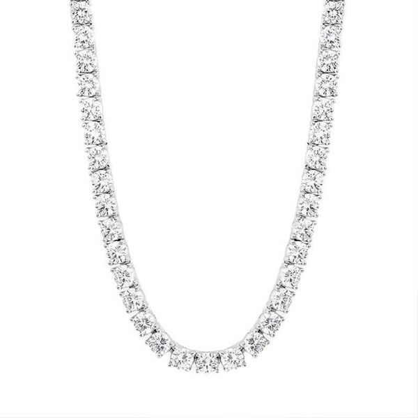 

hip hop jewelry 925 sterling silver 3mm 4mm 5mm vvs moissanite tennis chain