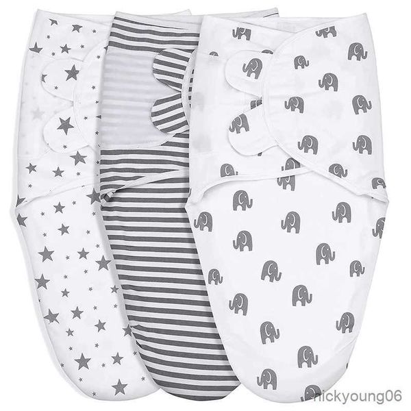 

sleeping bags baby swaddle blanket wrap for newborn infant double-sided cotton quilt towel bag r230614