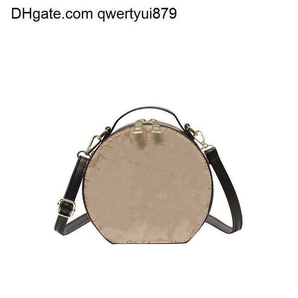 

day packs 2022 new women's day packs classic coated presbyopia one-shoulder crossbody european and american varsity round cake bagqwert