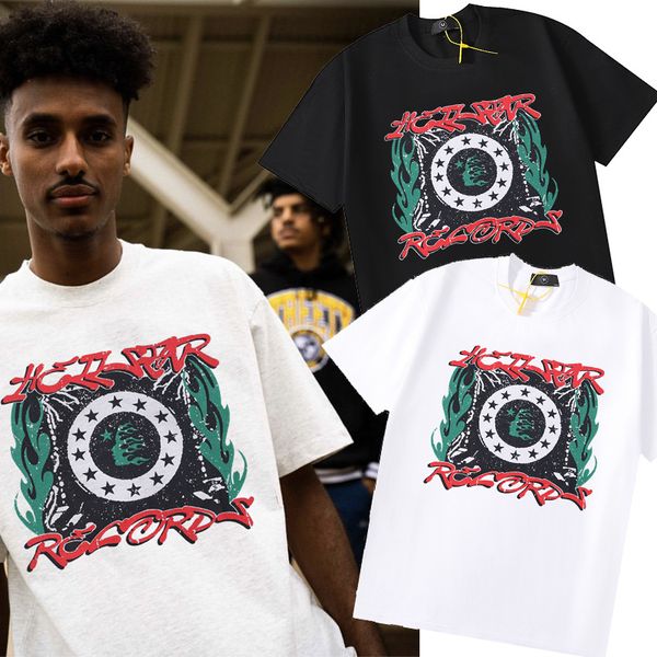 

hip hop tees t shirts short sleeve summer suprior print men's plus tee t-shirt 2 colors, Black;brown