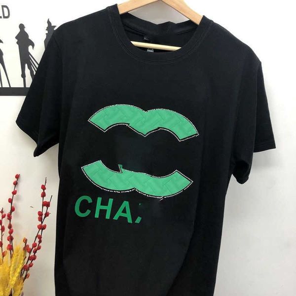 

designer channel women t shirt shorts short sleeve casual sports couple relaxed korean version t shirts fashion small, White;black