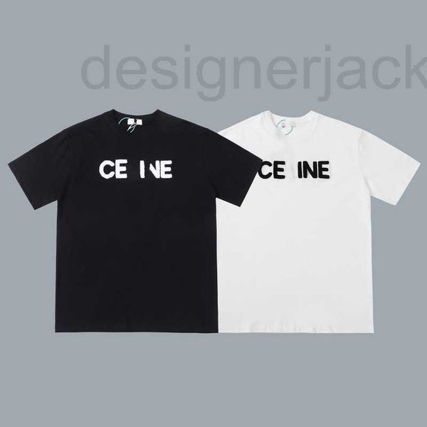 

men's t-shirts designer summer new classic basic towel embroidery letter casual and women's loose short sleeve t-shirt ffgh, White;black