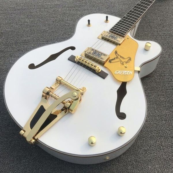 

custom white falcon hollow body 6 strings electric guitar chinese edition new