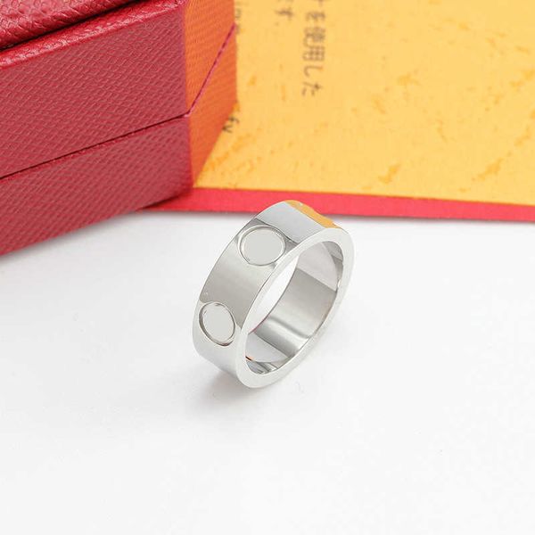 

designer new card classic ring women fashion net red stainless steel decorative personality jewelryeh99, Silver
