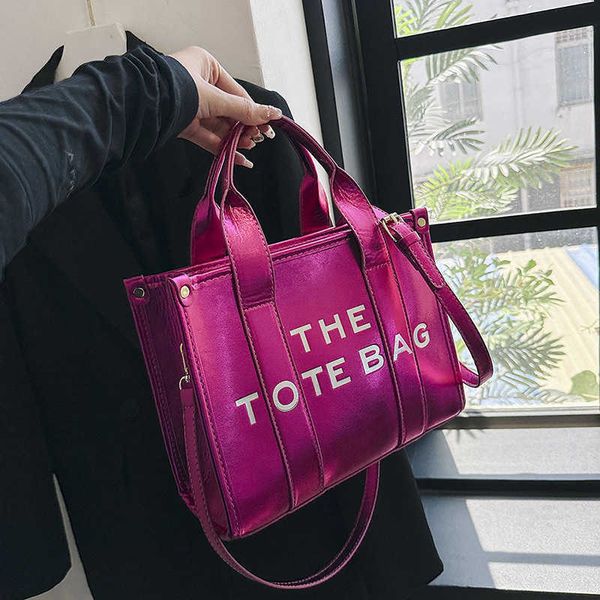 

this year's popular bag new 2023 version candy colored handbag women's crossbody large capacity bright face tote bag
