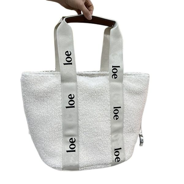 

women chlo designer totes bag soft fluffy plush canvas leather lady luxury handbags large capacity underarm fashion classic tote bags size 3