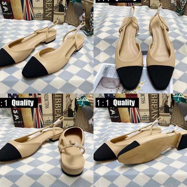 

Designer sandals brand high-heeled fashion dress shoes sandals new hot style round toe with dust bag apricot heel casual shoes 6.5CM size 35-41, #4