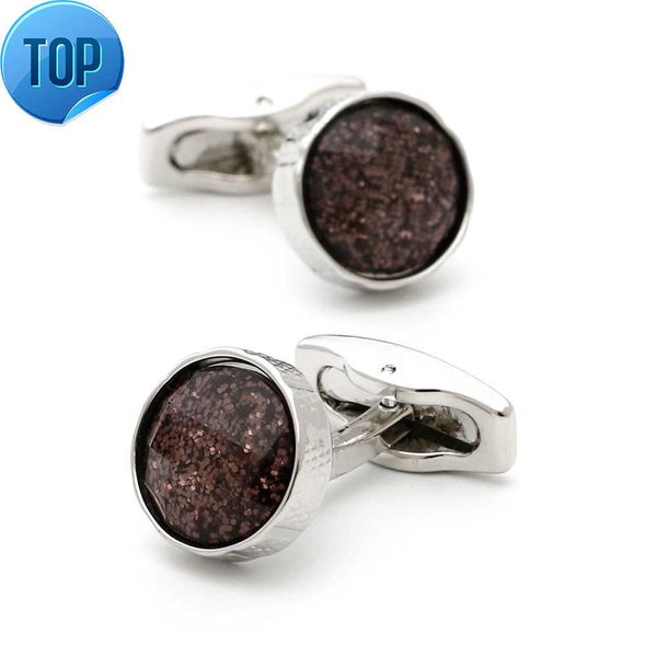 

men's cufflinks new french simple round silver cufflinks xk22s066