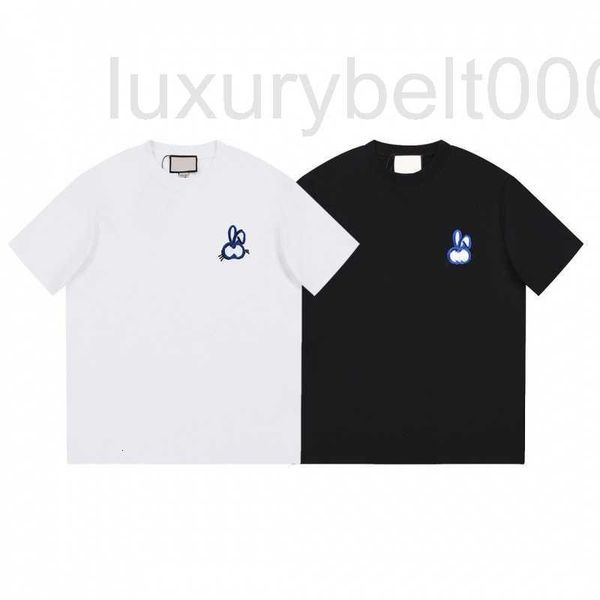 

women's t-shirt designer 2023 summer new luxury fashion rabbit year embroidery men's and loose short sleeve t-shirt ddrg, White