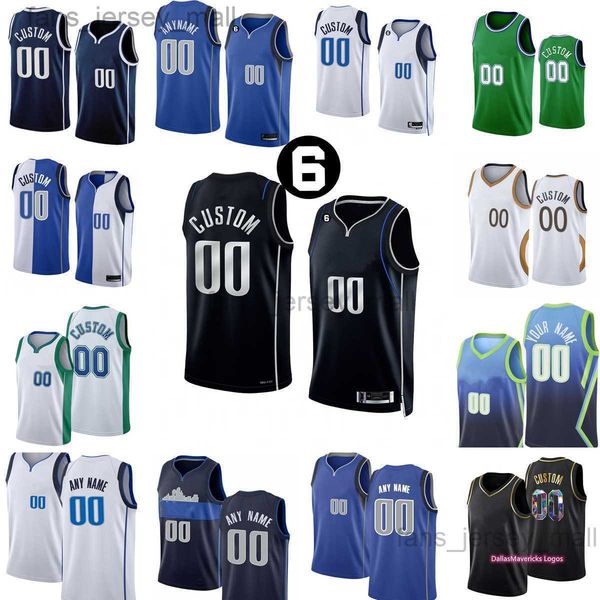 

custom printed 2022-23 new basketball jerseys doncic irving hardaway bertans wood powell bullock kleber green lawson wright hardy silva pins, Black;red