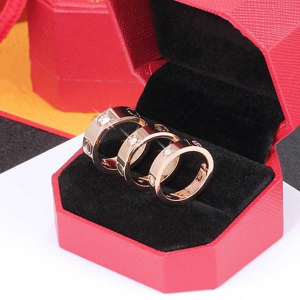 

high version 18k rose gold ring women's narrow su750 couple plain pair light luxury v men's wide valentine's day, Golden;silver