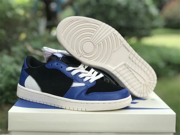 

classical designer shoes basketball ts shoes jumpman 1s low og quality deep blue black white barb yellow sp outdoor sneakers size available