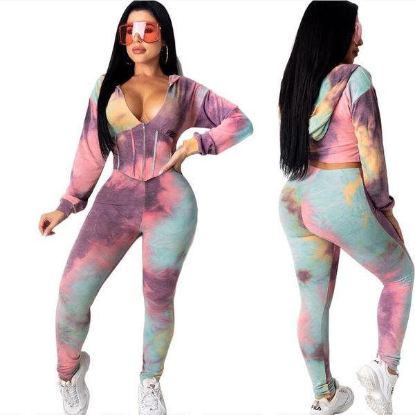 

women's set 2023 new fashion printing hooded slim fit women's set letter printing women's two piece set, White
