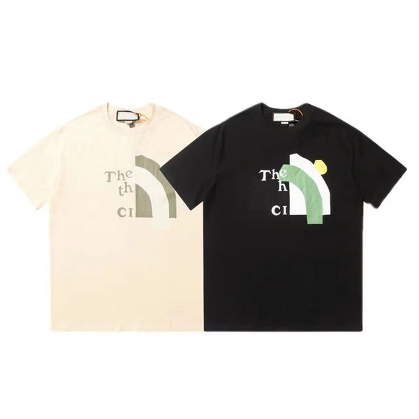 

men's designer t-shirt cotton letter print round neck fashion casual men's and women's short sleeve t-shirt size s-3xl-yy, White;black