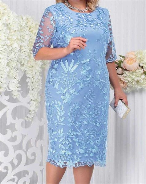 

spring and summer large size womens dress stitching embroidered lace slim cocktail, Black;gray