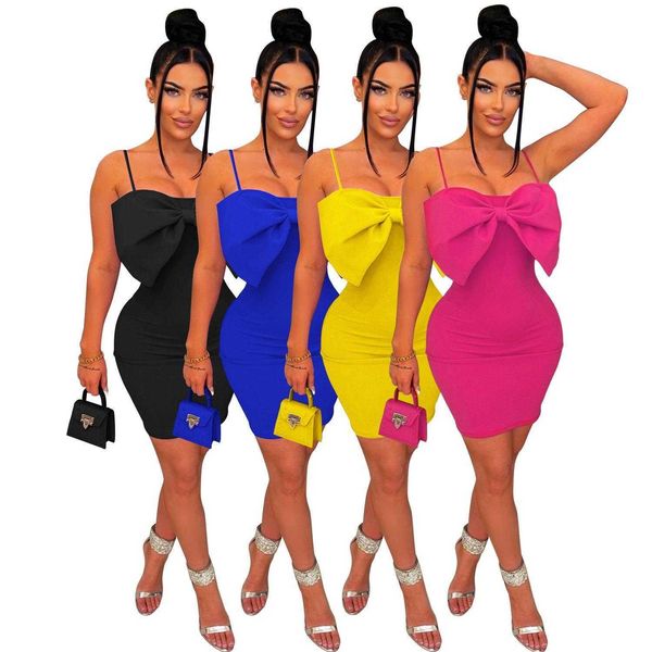 

womens dress bowknot short sleeveless suspender skirt summer, Black;gray