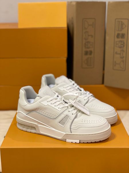 

designer men causal shoes fashion woman leather lace up platform sole sneakers white black mens womens luxury velvet suede 35-45