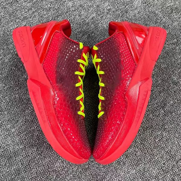 

basketball shoes 6 protro reverse grinch red bright crimson black electric green men women sports sneakers fv4921-600