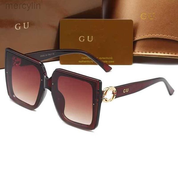 

luxury designer cucci sunglasses men's women's sunglasses metal trend square large frame sunglasses big face with colorful sunglas, White;black