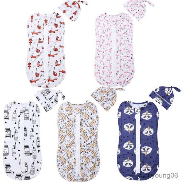 

sleeping bags newborn baby cotton zipper swaddle blanket wrap bag 0-6m r230614