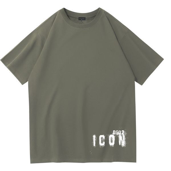 

men's dsq2 t-shirt designer men's shirt fashion t-shirt letter casual summer short sleeve men's t-shirt women's clothing, White;black