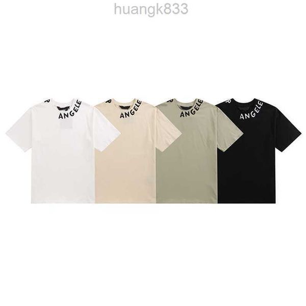 

summer designer tide brand palm men's t-shirts letter printing palmangel city t shirt angles casual cotton short sleeve teexdmj, White;black