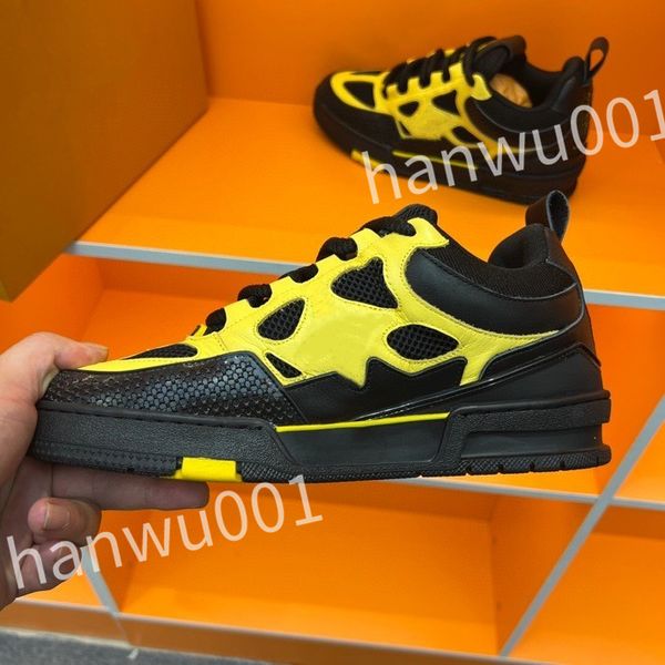 

luxurys loafer shoes for women's crystal women's trainer sneakerdesigner striped fashion retro leather men's sneakers, Black