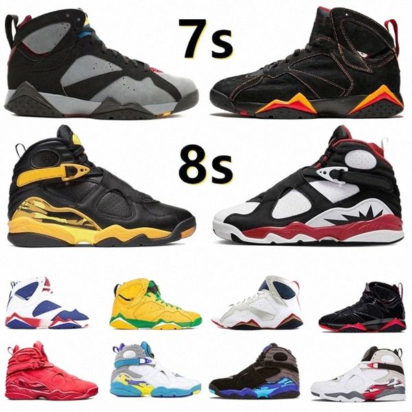 

jumpman 7 8 men basketball shoes 7s citrus bordeaux z mist patent leather hare flint 8s paprika taxi aqua raid south beach peat mens trainer