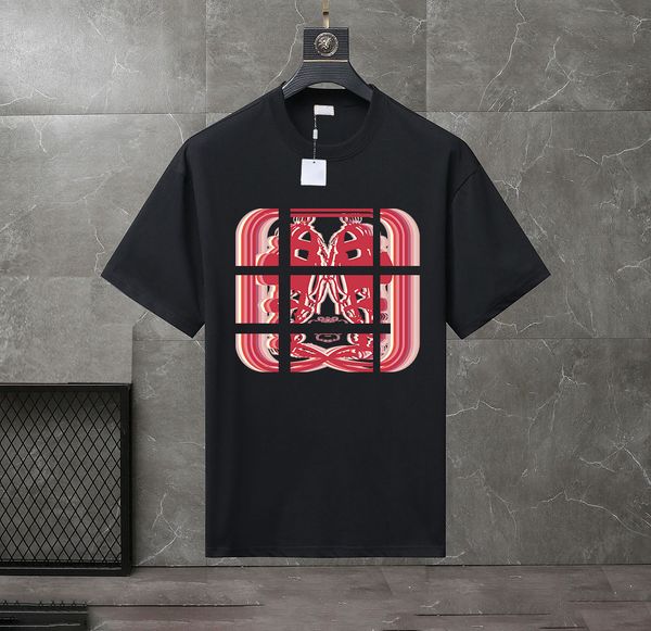 

2023 summer men's and women's fashion and leisure brand temperament joker soft cartoon letter printed t-shirt size xs-4xl#am73, White;black