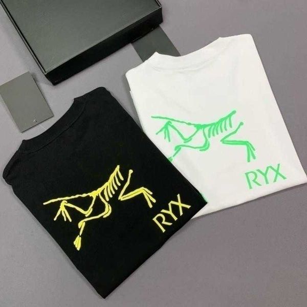 

summer new mens t shirt fashion bird back printed short sleeved shirt designer t shirt men women loose tee round neck cotton t-shirt, White;black