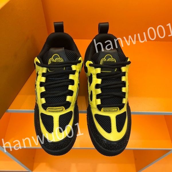 

luxurys loafer shoes for women's crystal women's trainer sneakerdesigner striped fashion retro leather men's sneakers, Black