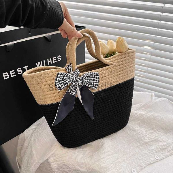 

stylisheendibags beach bags woven bag 's large capacity 2023 new vacation bucket cabbage basket commuter tote