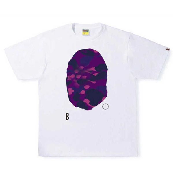 

fashion classic men's t shirts loose women ape tees tshirt casual cotton short sleeve clothing high street streetwear couple t-shirts p, White;black