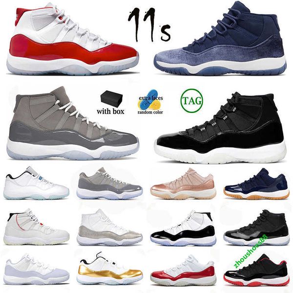 

with box basketball shoes men women 11s cherry midnight navy cool bred grey 25th anniversary win like 96 bred pure violet mens trainers