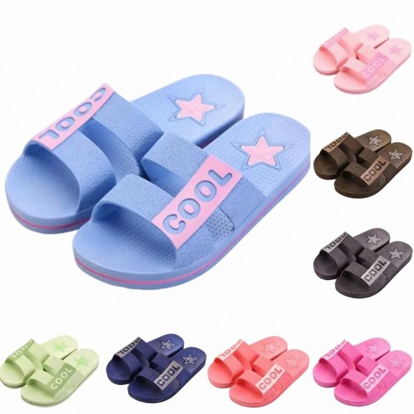 

slippers women men shoes red pink beach coast bathroom indoor outdoor antiskid sandals size 36-45 r6lb#, Black