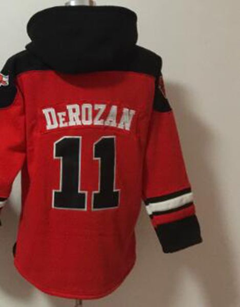 

chicago #11 demar derozan fans hoodie american basketball pullover, Black