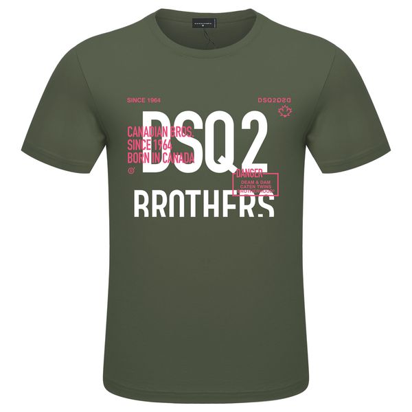 

dsq2 men's t-shirt men's women's cotton fabric t-shirt slightly loose multi color fashion trend s-4xl, White;black