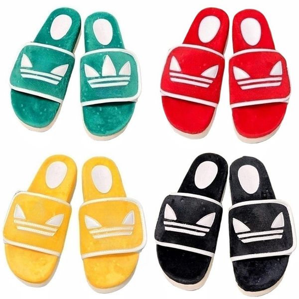 

hook loop platform slippers classic designer sandals fashion women's platform shoes outdoor non-slip beach shoes embossered casual shoe, Black