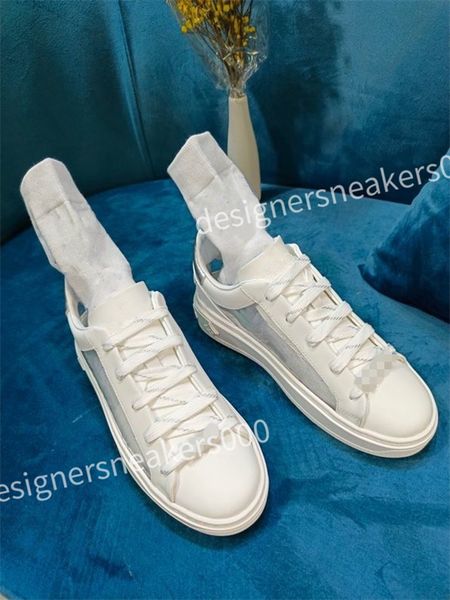 

2023 new designers casual shoes reflective sneaker women men shoes calfskin vintage trainer platform shoes obliques knit trainers, Black