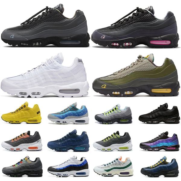 

95s aegean storm sequoia pink beam running shoes 95 men women sneaker triple black white obsidian neon laser fuchsia greedy 3.0 midnight nav