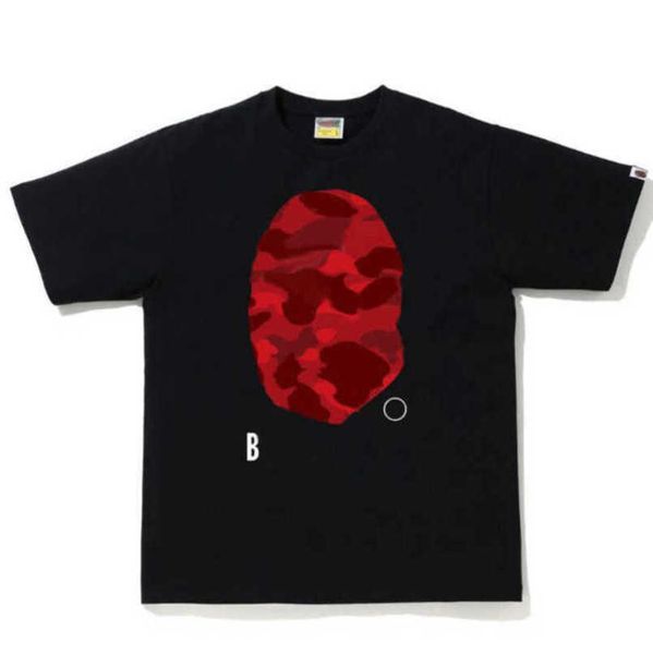 

fashion classic men's t shirts loose women tees tshirt casual cotton short sleeve clothing high street streetwear couple apes t-shirts, White;black