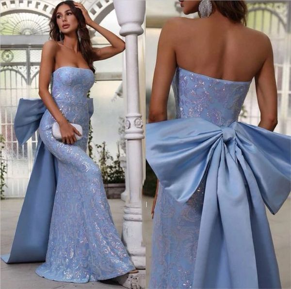 

2023 aso ebi mermaid lace prom dress strapless satin evening formal party second reception birthday bridesmaid engagement gowns dresses robe, Black