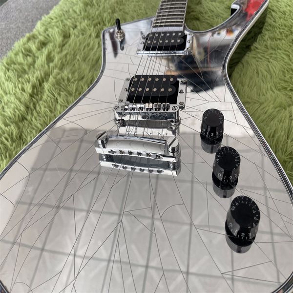 

iceman mirror white electric guitar classic ing