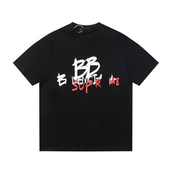 

2023 designer brand luxury mens t shirts soft cotton short sleeves t-shirts summer casual comfort men's clothing apparel tees tshirts b, White;black